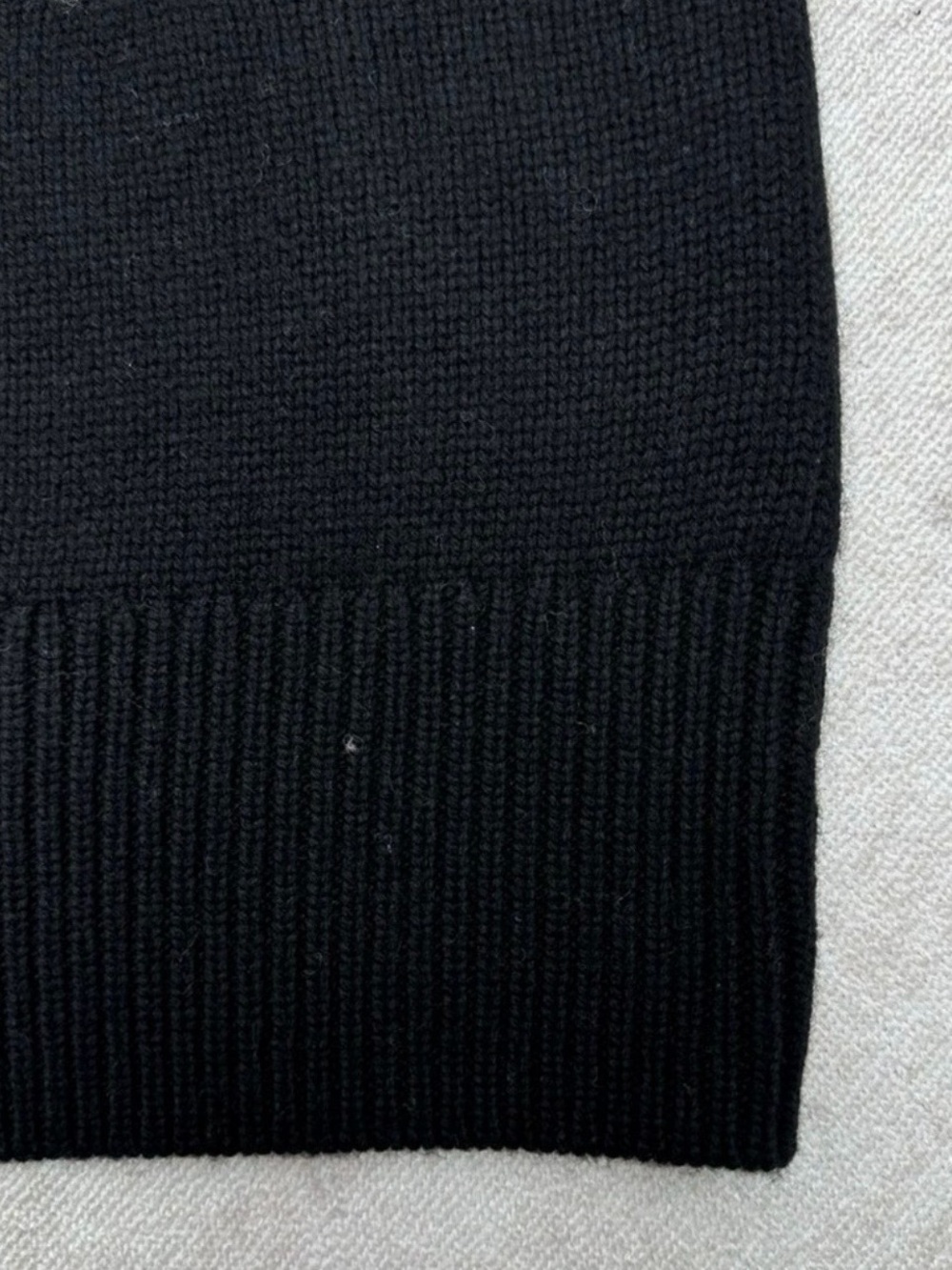 Burberry Black Crewneck with White Logo Intarsia - Picture 6 of 9